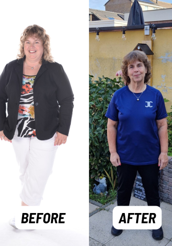Voor en na resultaat personal training